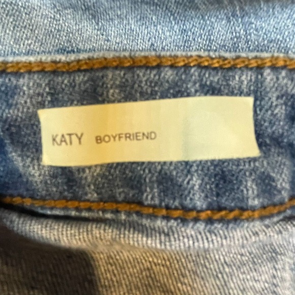 Kut From The Kloth Jeans Womens 6 Blue Katy Boyfriend Distressed Denim Stretch - Picture 7 of 14